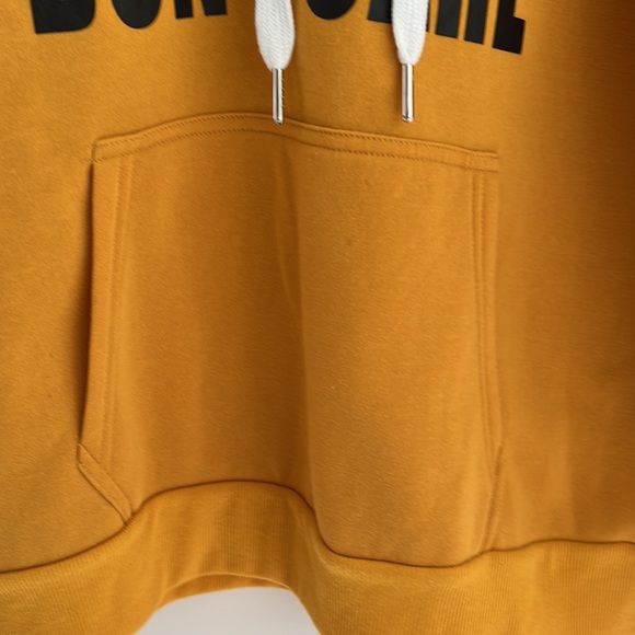 Bobbie Brooks 'Warning: I Really Don't Care' Hooded Sweater Hoodie Sweatshirt L - Picture 2 of 7
